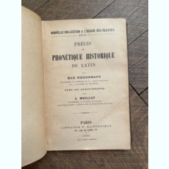 A. Meillet Precis de Phonetique Historique du Latin (1906)