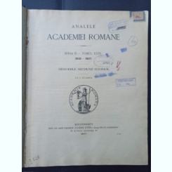 Analele Academiei Romane - Memoriile Sectiunii Istorice 1906-1907