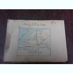Caiet de geografie din anii, 50, Asezarea R.P.R. in Europa, atlas