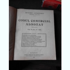 Codul Comercial Adnotat - Eftimie Antonescu  Vol.II