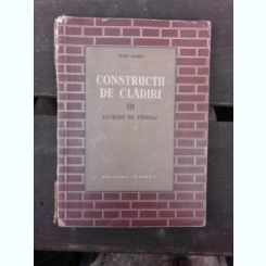 CONSTRUCTII DE CLADIRI - S. ANDREI  VOL.III FINISAJE