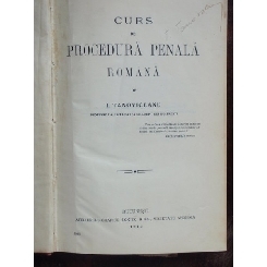 CURS DE PROCEDURA PENALA ROMANA - I. TANOVICEANU