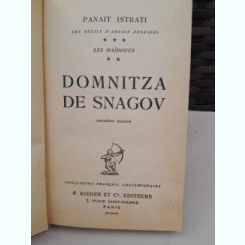 Domnitza de Snagov - Panait Istrati  text in limba franceza