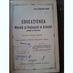 Educatiunea morala si nationala in armata - Constantin Dragu