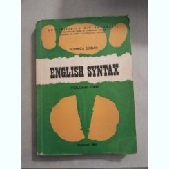 English syntax - Domnica Serban Vol.I
