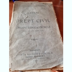 MANUAL DE DREPT CIVIL, OBLIGATIUNILE SI PROBELE, 1920