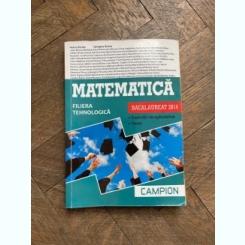 Marius Burtea Matematica Filiera Tehnologica 2014