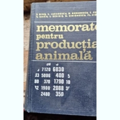 MEMORATOR PENTRU PRODUCTIA ANIMALA - DR. ING. IOAN DINU SI ALTII