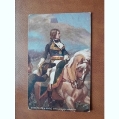 Napoleon Bonaparte la Rivoli, reproducere tip carte postala, dupa un tablou de la Vesailles