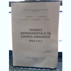 Tehnici experimentale in chimia organica - I. Saramet