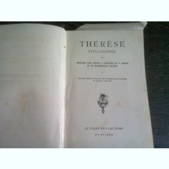 Therese Philosophe ou Memoires Pour Servir a l'Histoire du P. Dirrag et de Mademoiselle Eradice  (carte in limba franceza)