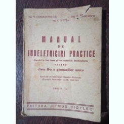 V. Constantinescu, A. Mahalinschi - Manual de Indeletniciri Practice