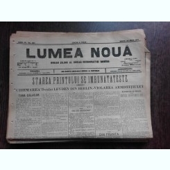 Ziarul Lumea Noua, ziar socialist,organ al P.S.D.-M.R.,Anul III, 857 marti 20 mai 1897