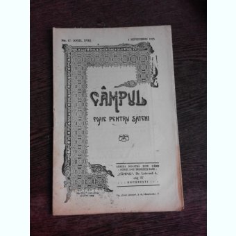 CAMPUL, FOAIE PENTRU SATENI NR.17/1925