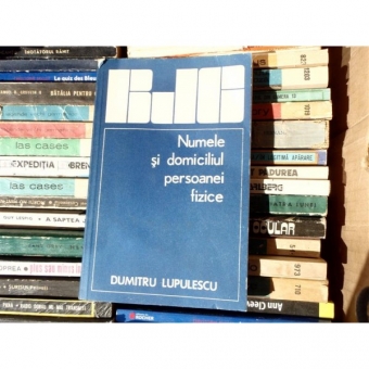 Numele si domiciliul persoanei fizice , dr. Dumitru Lupulescu , 1982