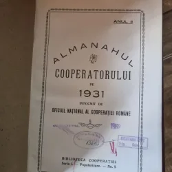Almanahul Cooperatorului, 1931+ reclame in anexa