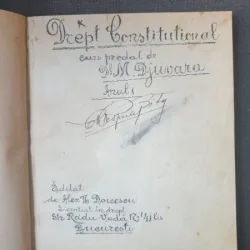 Drep Constitutional - curs predat de Dl. M. Djuvara anul I