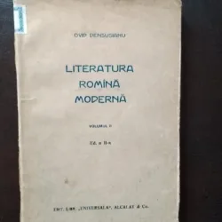 Ovid Densusianu - Literatura Romina Moderna Vol II