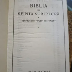 Biblia sau Sfinta Scriptura a Vechiului si Noului Testament (FORMAT MIC)