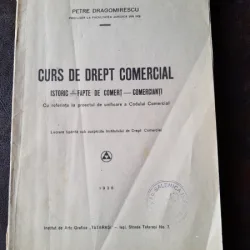 Curs de Drept Comercial - Petre Dragomirescu