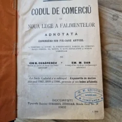 Codul de Comerciu cu noua Lege a Falimentului adnotata - Ion N. Cesarescu