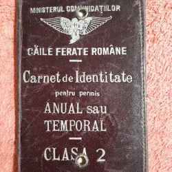 Carnet de Identitate pentru permis anual sau temporar, Caile Ferate Romane, 1929