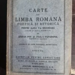 Stefan Pop, Paul I. Papadopol - Carte de Limba Romana Poetica si Retorica pentru clasa a V-a secundara