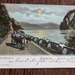 Carte postala circulata, color, Gruss aus Orsova, datata 1903