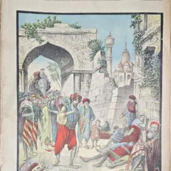 Revista Universul Literar nr.4/1897  pe coperta Ciumatii din India