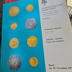 Schweizer Munzen golden-silver, Basel 14-15 noiembrie 1974, catalog de monede