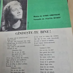 Partitura, Gandeste-te bine - Aurel Giroveanu, Flavia Buref