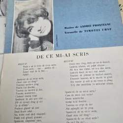 Partitura, De ce mi-ai scris - Andrei Prosteanu, Timotei Ursu
