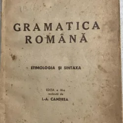 Gramatica romana - H. Tiktin -din biblioteca lui Geo Dumitrescu