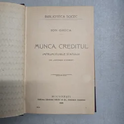 Munca, Creditul, Împrumuturile Statului - Ion Ghica