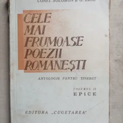 Cele mai frumoase poezii romanesti - Const. Solomon volumul II