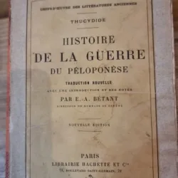 Histoire de la guerre du Penopolese - Thucydide