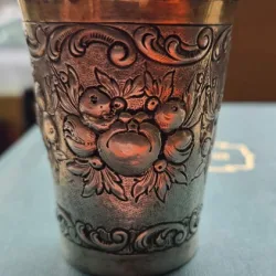 Pahar evreiesc Kiddush, din argint, Germania, circa 1890