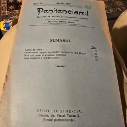 Revista Penitenciarul nr.4/1937
