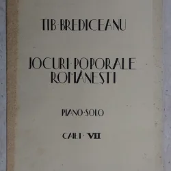 Jocuri poporale romanesti (Caiet VII) - Tib. Brediceanu - partitura pian