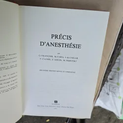 Precis danesthesie - G. François, M. Cara, J. du Cailar, F. dAthis, F. Gouin, M. Poisvert