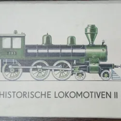 Set 12 carti postale, istoria locomotivei in imagini