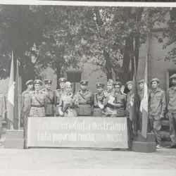 Fotografie, depunere de juramant la o unitate militara din Romania, perioada comunista