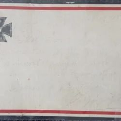 Carte postala cu crucea Imperiului german, 1915