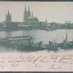 Carte postala, Koln, Rinul, 1924