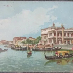 Carte postala, Venetia, debarcaderul, perioada interbelica