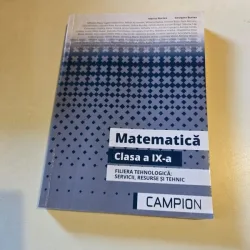 Matematică Manual pentru clasa a IX-a filiera tehnologica: servicii, resurse si tehnic - Marius Burtea