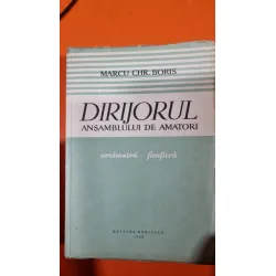 Dirijorul ansamblului de amatori. Orchestra-fanfara - Marcu Chr. Boris