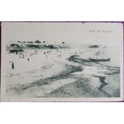 Carte postala, Plaja de la Mangalia, perioada interbelica