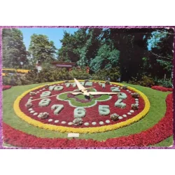 Carte postala, Geneva, Horologiul Floral, 1966