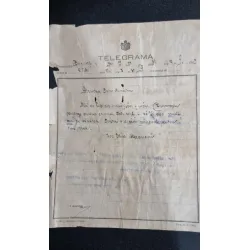 Telegramă adresată Primului Ministru Sturdza – București, 1903 (Emisă de Loc. Elisa/Eliza Alexandru)